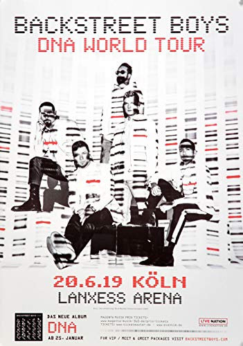 Backstreet Boys - DNA World, Köln 2019 » Konzertplakat/Premium Poster | Live Konzert Veranstaltung | DIN A1 «