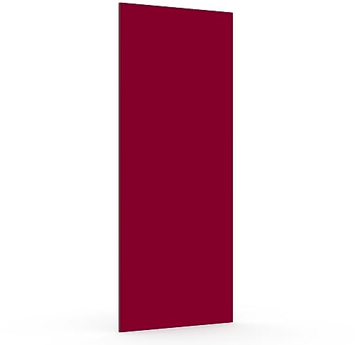 X57 Kühlschrankfront Möbelfront 19mm Frontplatte Unterbau- Einbaukühlschrank nach Maß (Rubinrot, Wunschmaß)
