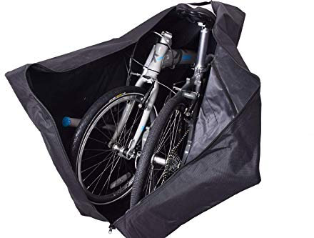 Ammaco. Transport Carry Bag Up To 20” Wheel Folding Bike in Black Water Resistant