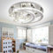 Kristall Deckenleuchte LED Dimmbare Deckenlampe Mit Sternen Und Mond Moderne Kronleuchter Für Wohnzimmer Schlafzimmer Esszimmer Korridor Balkon Innenbeleuchtung Deckenspot Mit Fernbedienung,60cm