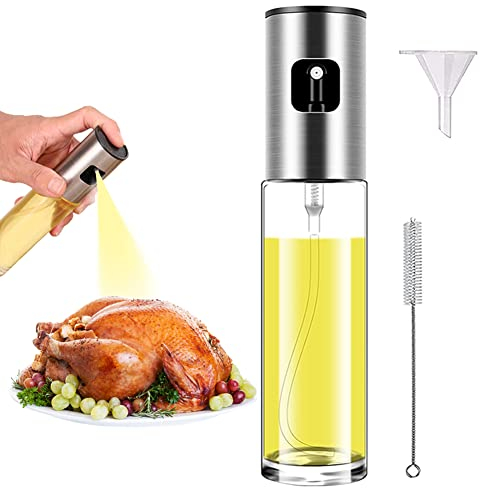 ZEREOOY Spruzzatore per olio d'oliva, nebulizzatore per friggitrice ad aria, aceto vegetale, mini gadget da cucina per cottura, insalata, griglia, barbecue, arrosto (confezione da 1)