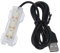 Tnfeeon Lumière D'aquarium, Mini Lumière de Réservoir de Poissons en Plastique de Charge USB Lumière LED Colorée Haute Luminosité pour Les Plantes Aquatiques de Corail et la Conservation des Poissons