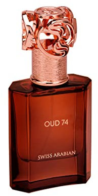 Swiss Arabian Perfumes Oud 74 Eau de Parfum Unisex 50ML - Luxuriöse Mischung aus indischem und malaysischem Oud mit goldenem Amber - Exquisite Duft