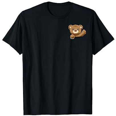 Teddybär Tasche Teddybär in Tasche Teddybär spähend T-Shirt