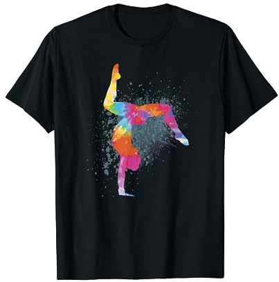 Turnen Mädchen Figur Design - Akrobatin Kunstturnen Turn T-Shirt