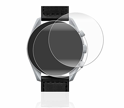 BROTECT 2 Stück Full-Cover Schutzfolie für Omega x Swatch Speedmaster Moonswatch Full-Screen Displayschutz-Folie [3D Curved, Kristall-Klar]