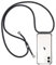 ZYIMOU für iPhone 12 Mini Hülle mit Band, Handyhülle iPhone 12 Mini Handyband Hülle mit Kette Schutzhülle Kordel zum Umhängen Transparent Weich TPU Silikon Bumper, Schwarz