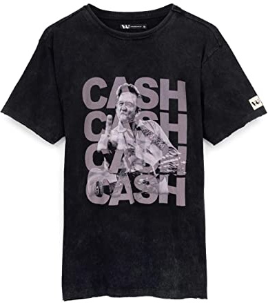 Johnny Cash T-Shirt for Men & Women | Unisex Black Short Sleeve Country Music Band Tee | CD Clothing Merchandise Gifts