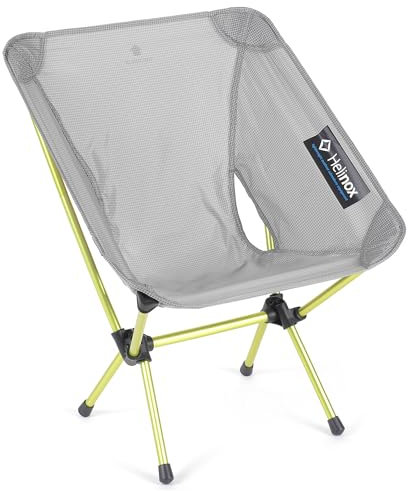 Helinox Chair Zero Ultralight Compact Large Camping Chair Grey, 0.63kg Outdoor Chairs, Folding Chairs for Outside, Hiking, Backpacking, Camping, Adventures