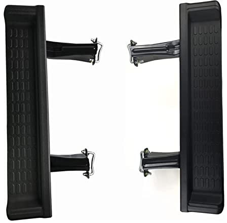 Auto Pedane 2 Pezzi con Gancio Traino retrofit Auto Pedale Passo Laterale Nero per Jeep per Wrangler per TJ 2001-2006 Accessori Protezione Rocker Guard Sottoporta pedane