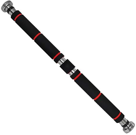 Barra de dominadas para puerta, barra de puerta, marco de puerta de pull up ajustable de 60 cm a 103 cm, montable sin tornillos, agarre seguro, asas de espuma para entrenamiento en casa