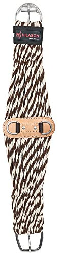 HILASON Westernseil, 91,4 cm, 27 Stränge, doppelt gewebt, zweifarbig, Gurtband für Pferde, Rückengurt für Westernsattel, Westernsattel, Sattelgurt, Rückengurt