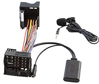 Baceyong Adaptateur audio AUX Bluetooth avec microphone, convient pour BMVV Z4 (E85/E86), X3(E83), Mini Cooper (R50/JCW), Mini Cooper S R53
