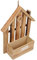 YARNOW Maceta De La Casa De Troncos Decoraciones para Salas De Casa Macetero En Forma De Casa Colgante De Maceta Decoración del Hogar Muro Maceteros De Madera Pared De Flores Artificial