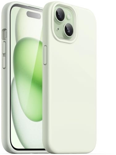 JETech Silicone Case for iPhone 15 Plus 6.7-Inch, Silky-Soft Touch Full-Body Protective Phone Case, Shockproof Cover (Green)
