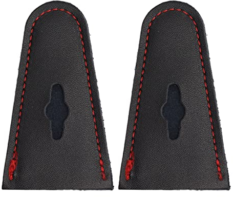 Dilwe Bogenspitzenschutz, Langlebiger Leder-Bogenspitzenschutz, Bogen- und Pfeilzubehör für die Outdoor-Jagd, Recurve-Bogen (Schwarz)