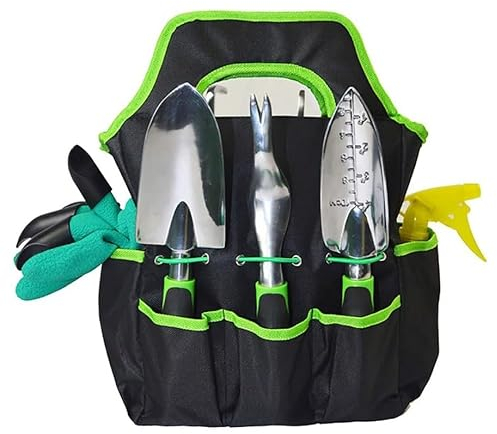 Gartengeräte Gartenwerkzeug-Set Gartengeräte-Set, 6-teiliges Werkzeug aus Magnesium-Aluminium-Legierung + Tasche + Handschuh + Wasserkocher, Bonsai-Schaufelschere mit Garten-Geschenksets WEWYQSJXBXF