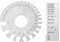 GLEAVI 2 Piezas Calibres herramienta de inspección de acero inoxidable cable eléctrico ferramentas herramienta de medición medidor de inspección de soldadura Metal Medida de espesor