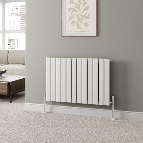 Radiant Living Designer Radiator White Horizontal Single Flat Panel Rads 600x908mm