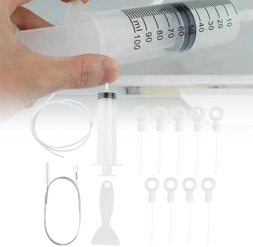 Kit Limpieza Refrigerador,14pcs Kit Herramientas Limpieza Refrigerador,Kit Limpieza de Nevera,Reutilizable Cepillo de Limpieza para Frigorífico,Limpieza Orificios Drenaje de Frigorífico
