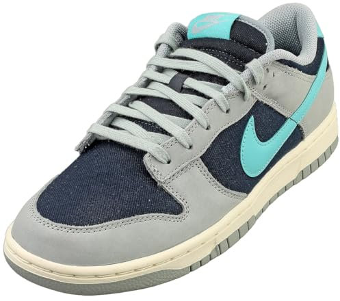 Nike Herren Dunk Low Retro Premium Sneaker, Light Pumice Green Frost Dark Obsidian, 47.5 EU
