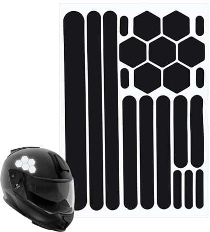 Reflektoraufkleber – Selbstklebender Reflektor | Reflektierende Schwarze Aufkleber | Reflektierendes Helmband | Nachtwarnaufkleber | Auto-Sicherheits-Nachtreflektor Für Kinderwagen, Roller Und Roll