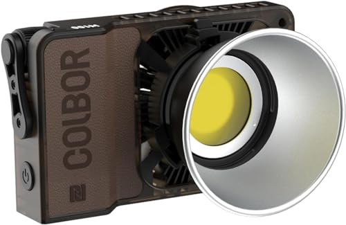 Videoleuchte, COLBOR W60 60W Tragbare Dauerbeleuchtung 345g CRI97+ für Innen-und Außenaufnahmen Interviews Live-Streaming, Video-Fotografie-LED-Licht