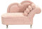 DD-life Openable Sofa Jewelry Box Couch Jewelry Box, Miniature Sofa Velvet Chair Earrings Necklace Bracelet Storage Box, Gift for Girls and Women Jewelry Box (Pink, Style 2)