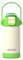 Kiocko Borraccia Bambini Acciaio Inox, 350ml Bottiglia Termica, Senza BPA, Bottiglia Acqua con Cannuccia, Per Scuola（Verde）