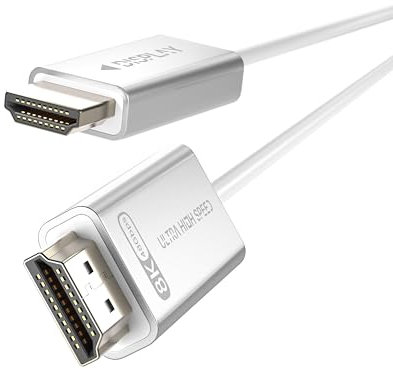 Fiber Optic HDMI Cable 3m, Slim&Light weighted High Speed HDMI 2.1 Cable, 48Gbps, 8K60Hz & 4K120Hz, Support eARC, Dolby, HDCP 2.2&2.3, Compatible with PS5 Xbox Laptop Projectors