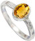 JEWELFORCE 925 Sterling Silber Citrin Edelstein Ring Herren Damen Stein Band Ring Alle Größen Ring Handgefertigter Schmuck JSR-1080AI_62 (19.7)