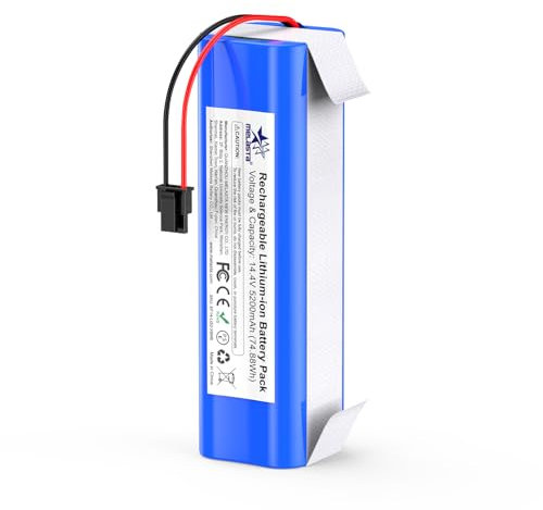 melasta 14.4V 5200mAh Replacement Battery Pack Compatible with Eufy RoboVac X8, X8 Hybrid, X8 Pro, X8 Pro SES, X8 Hybrid White, X8 T226X Robot Vacuum Cleaner