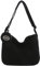 MZRAN Sacs pour femme, sac à bandoulière unisexe en velours côtelé noir pour le travail ou un usage quotidien, sac à main tendance unisexe, Noir , Taille unique