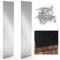 Fixirons 2 Pcs Door Kick Plate Stainless Steel Door Push Plate 16 x 4 Inch Metal Door Plate with Screws Kick Plate for Exterior Door for Door Avoid from Kicking