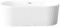 VBChome Badewanne 170 x 80 x 58 cm Weiß Acryl SET Premium Glamour-Badewanne mit Rillenstruktur Freistehend Badewanne Eingebauter Überlauf Siphon Chrom Inklusive Modern Komfort Elegant Top Qualität