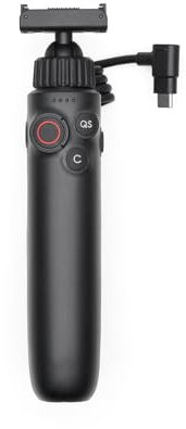 INSYOO Osmo Action Multifunctional Charging Handle for DJI Osmo Action 5 Pro/4, Black, USB & 3.5mm Audio Jack, Camera Accessory