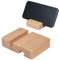 RAMGLYO Soporte Móvil Universal de Madera, Portátil Soporte para Teléfono y Tableta con 2 Ranuras para Uso en Casa u Oficina (8x6x2cm)