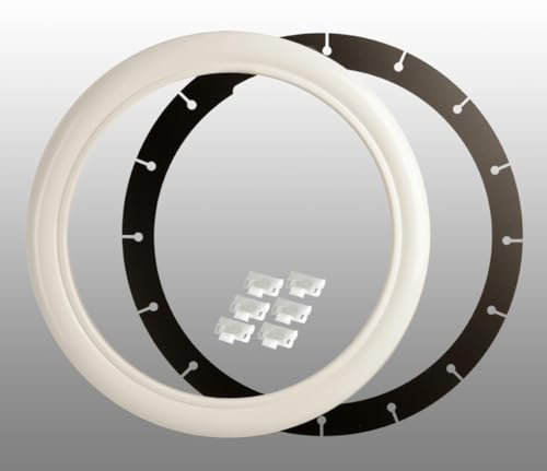 Weißwandring (1 Stück) weiß 16 Zoll - universell passend für Stahlfelgen