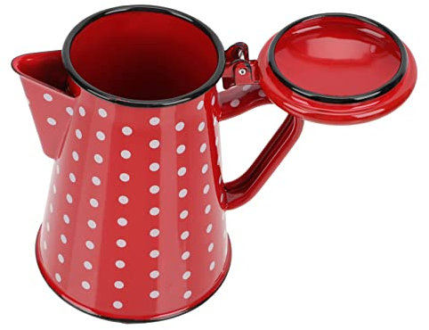 DECHOUS Enamel Pot for Drip Coffee Stove Top Kettle White Kettle Elegant Tea Pot