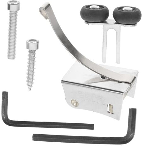 HOMSFOU Cabinet Roller Wheels for Sliding Doors Wardrobe Pulleys Wide Shell Single Cam Design Easy Install