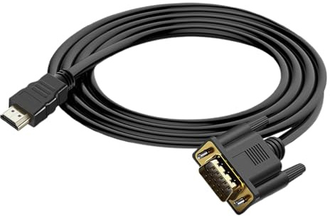 Zegaqae Cable De HD A VGA,Adaptador De HD A VGA | Accesorios Informáticos Antinterferencias Para PC Proyector Monitor TV