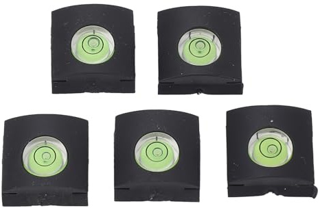 Mtlavishness 5pcs Camera Hot Shoe Cover With Bubble Level Universal Spirit Level Hot Shoe Cap Ideal For Multiple Camera Brands Such As Used In Blind Architectural And Landscape