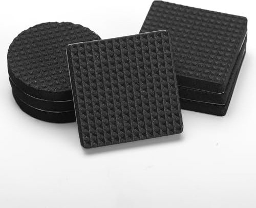 90 Pièces Patins en Caoutchouc Antidérapants, Pieds Caoutchouc Patins Autocollant Protecteurs de Meubles Protecteurs, Patins de Protection pour Sols en Boi, Pieds de Table, Chaise, Lit