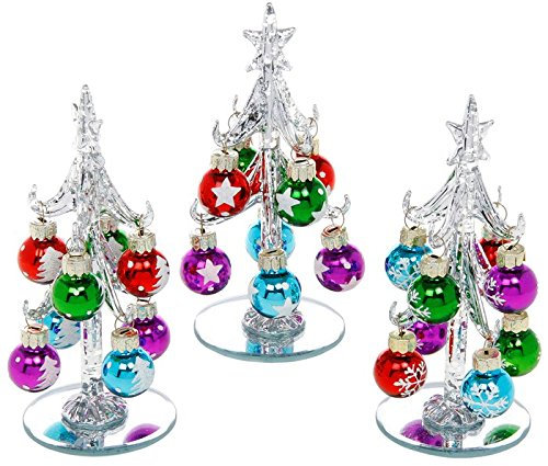 Decorated Silver Tree Small by Shudehill