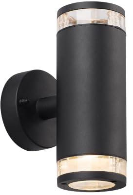 Nordlux Birk Outdoor Wall Light Black Metal Garden GU10 IP44 Mains | 5701581363885
