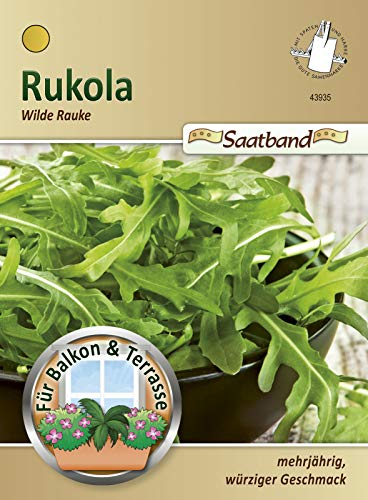 Rukola Wilde Rauke Saatband für Balkon & Terrasse mehrjährig würziger Geschmack 43935