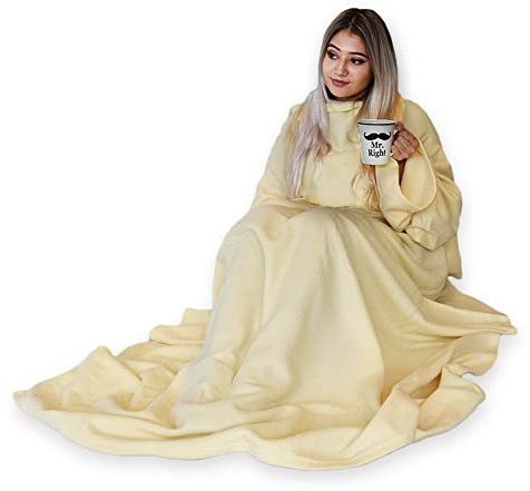 mikamax – Snugs Original – Kapuzendecke - Kuschelige Decke – Fleece-Decke – Deck mit Ärmeln – Warme Decke - Kuschldecke Fleece