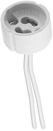 2x GU10 Fassung Sockel Adapter LED Lampensockel Lampenfassung 230V für LED Leuchtmittel, Glühbirnen, Halogen Lampen Licht