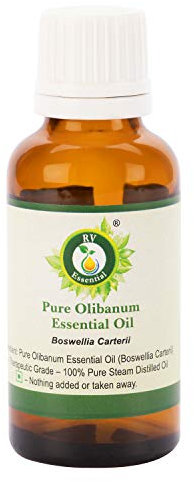 R V Essential Olio essenziale olibano puro- 15ml (0.507oz) Boswellia Carterii (100% Puro e Naturale Steam Distilled) Pure Olibanum Essential Oil