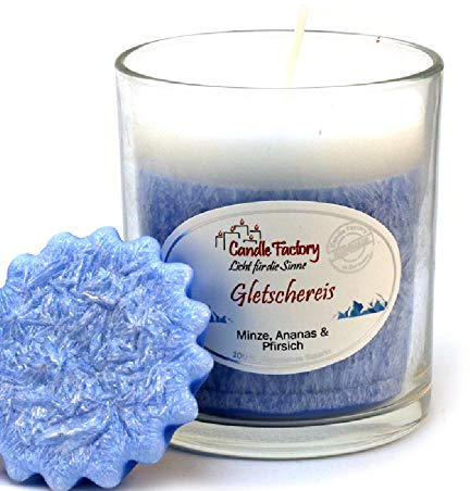 Candle Factory - Party Light Duftkerze im Whisky Glas Duft: Gletschereis